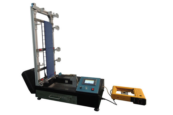 ASTM D6413 Оборудование для испытания вертикальной воспламеняемости 25d / 900d Угол горения