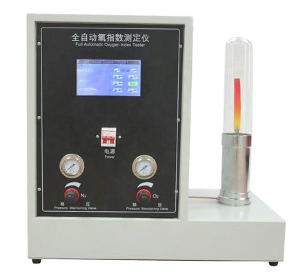 ASTM D 2863 Тип сенсорного экрана Автоматический ограничивающий показатель кислорода для резинопластиковой горящей испытательной машины
